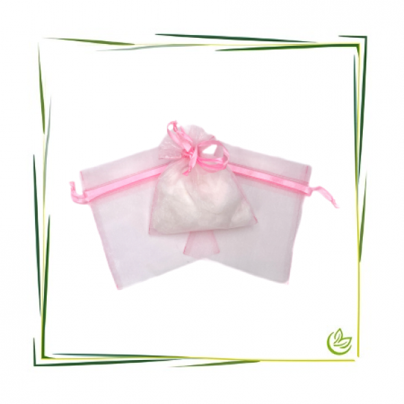 Organza Beutel Rosa (12x15cm)